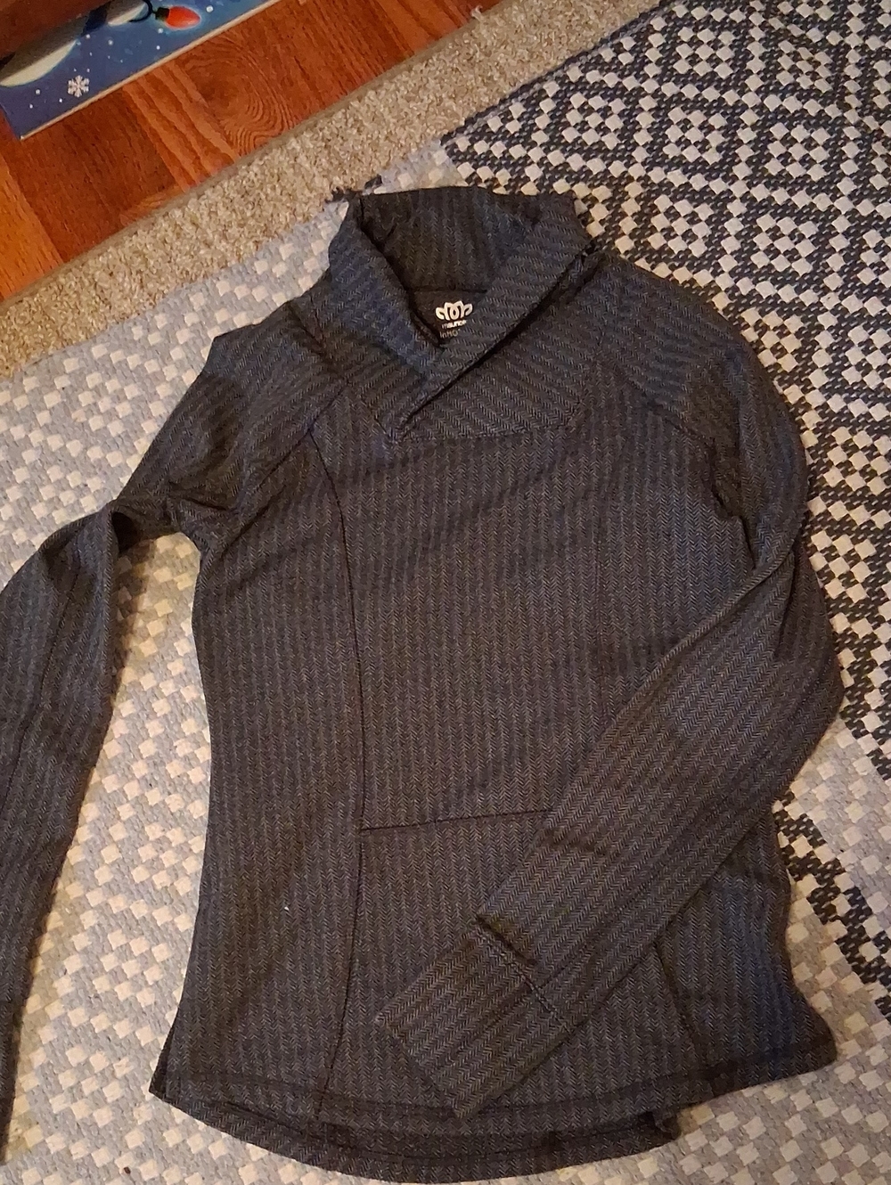 Maurices Women's Shawl Cowl Pullover Sweater - Dark Charcoal